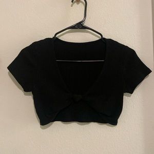 Knotted Knit Crop Top